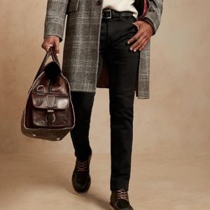 Brand 🆕 Banana Republic Slim Traveller Pants - Black (NWT) 33 x 30